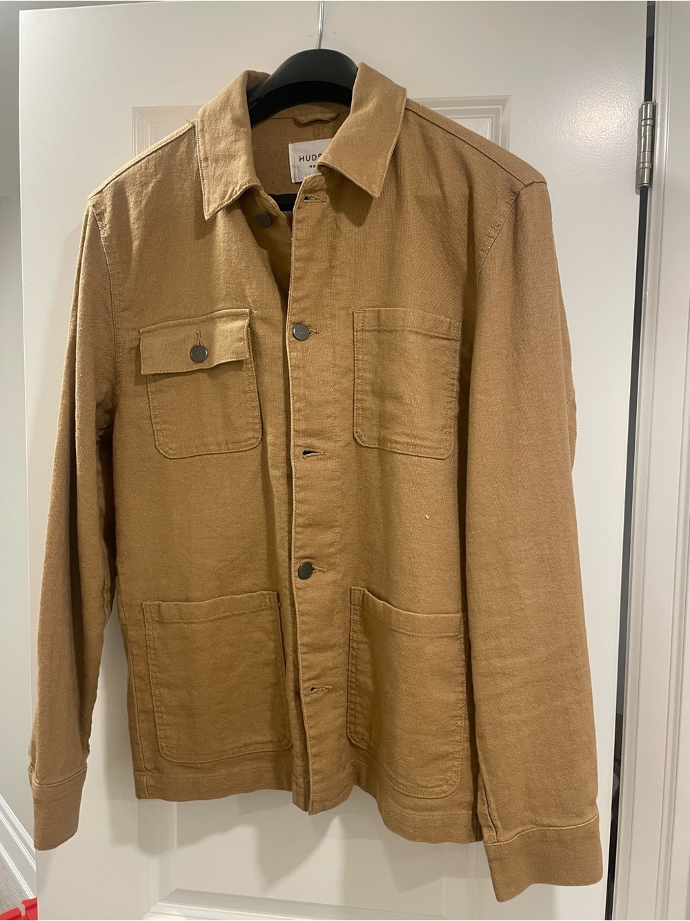 Hudson Men's Tan Canvas Work Jacket